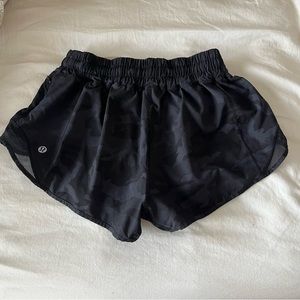 Lululemon Camo Hotty Hot Shorts